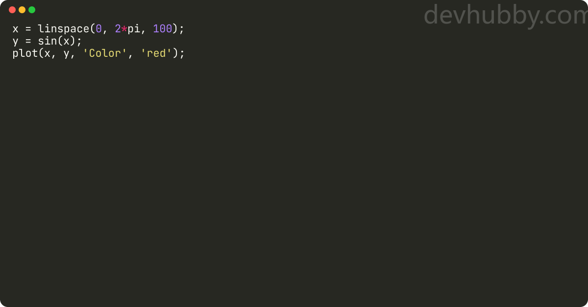 How to change color in Matlab plot?