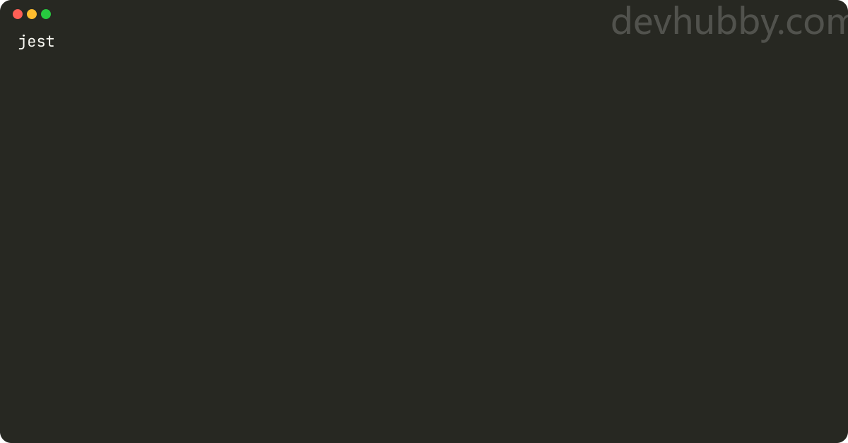 How to run all jest tests?