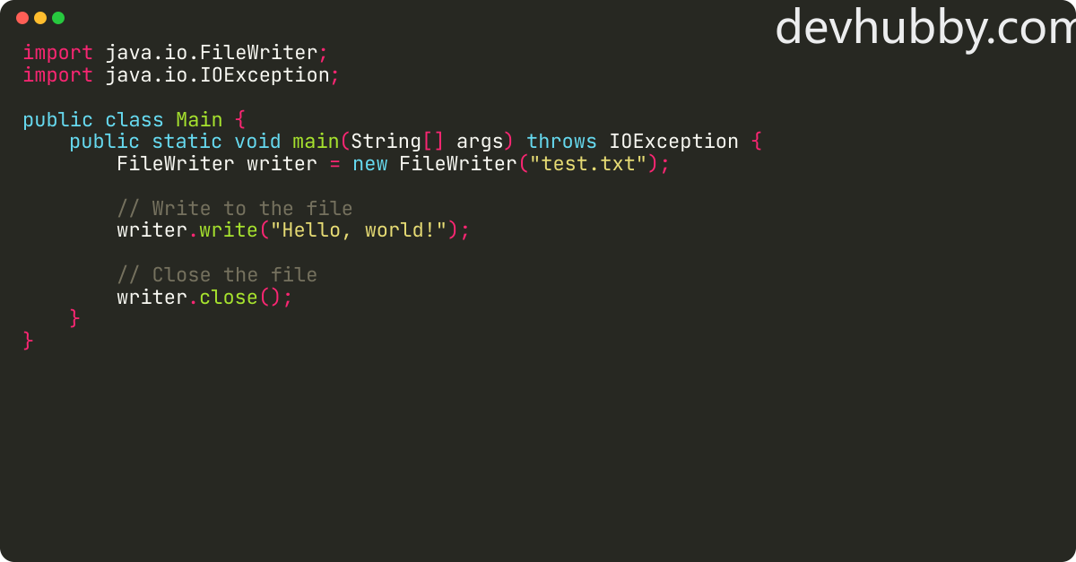 How to close a file in Java?