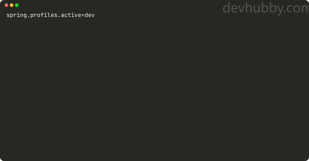 How to set the active profile in Spring Boot?