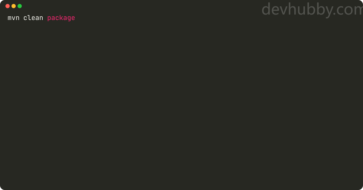 How to build jar in Spring Boot?