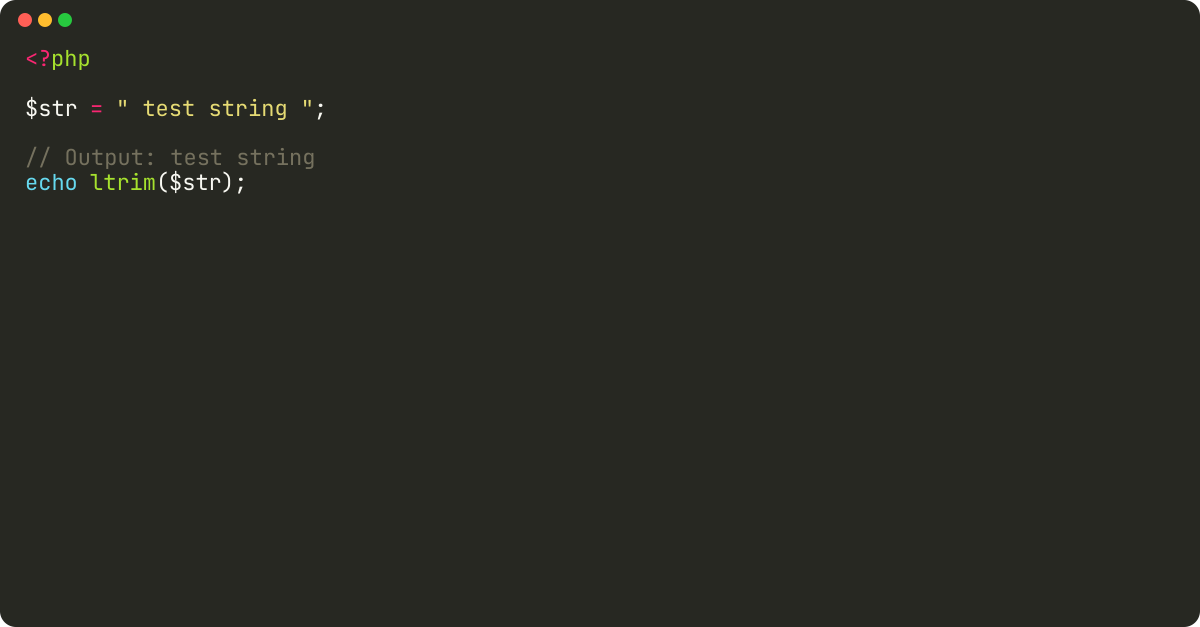 How to remove first whitespace from a string in PHP?