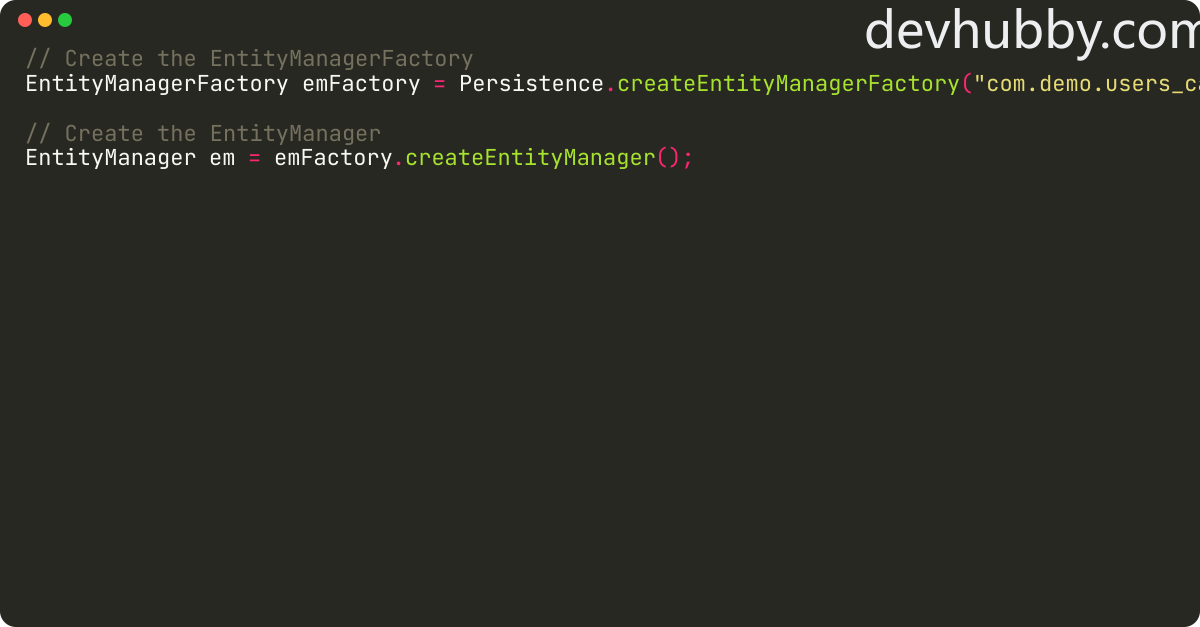 How to get Hibernate EntityManager?