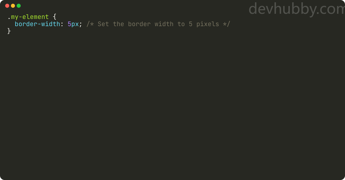 How to give border height in CSS?