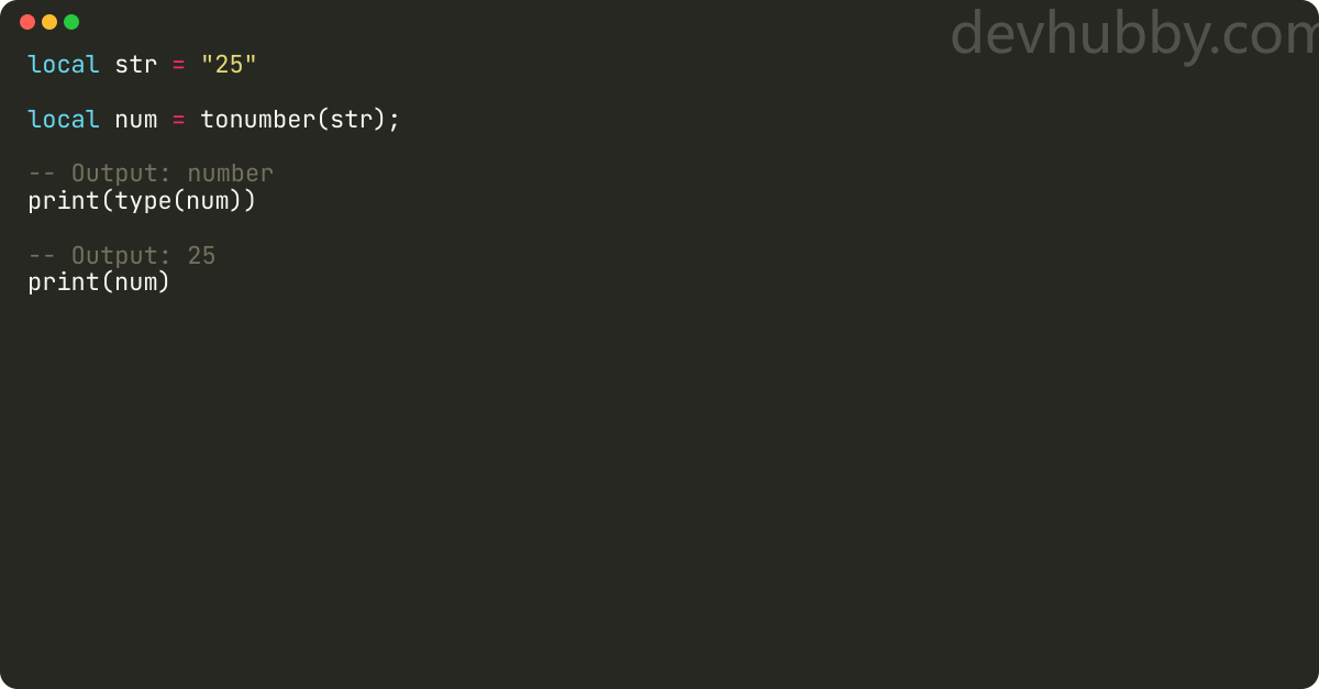 How to convert string to number in lua?