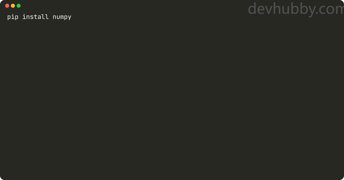 How to install NumPy?