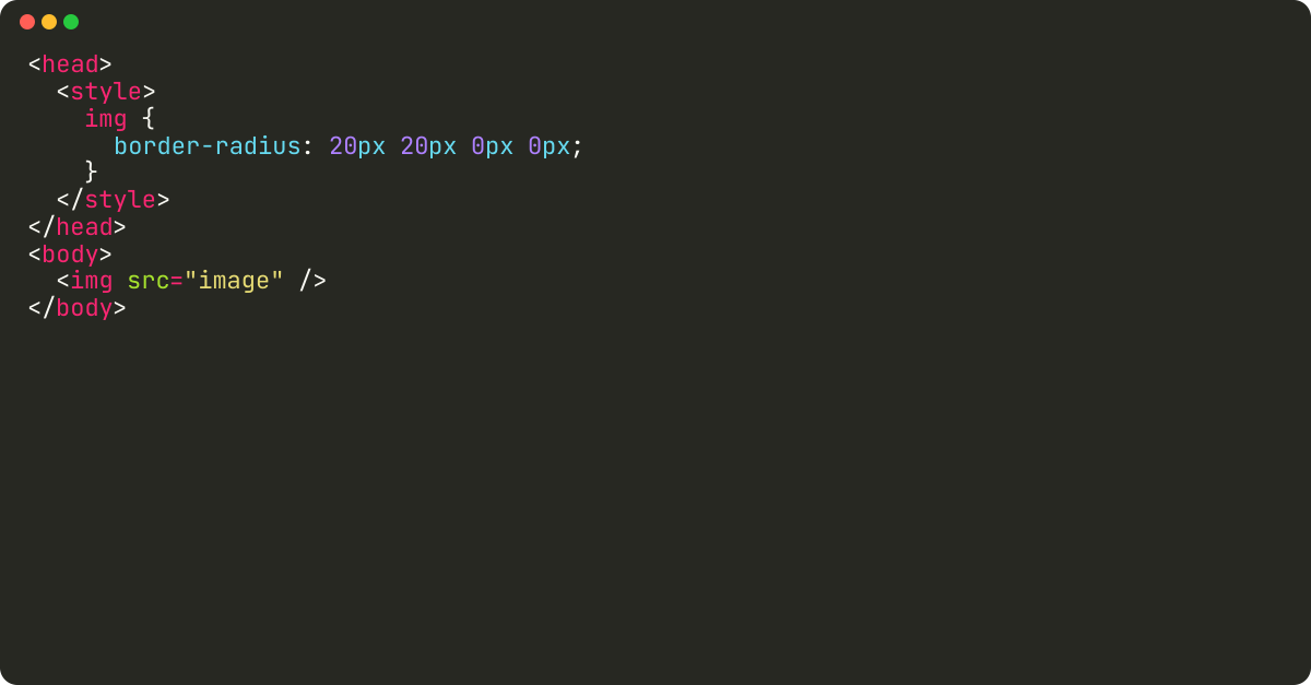 How to round top corners in CSS?