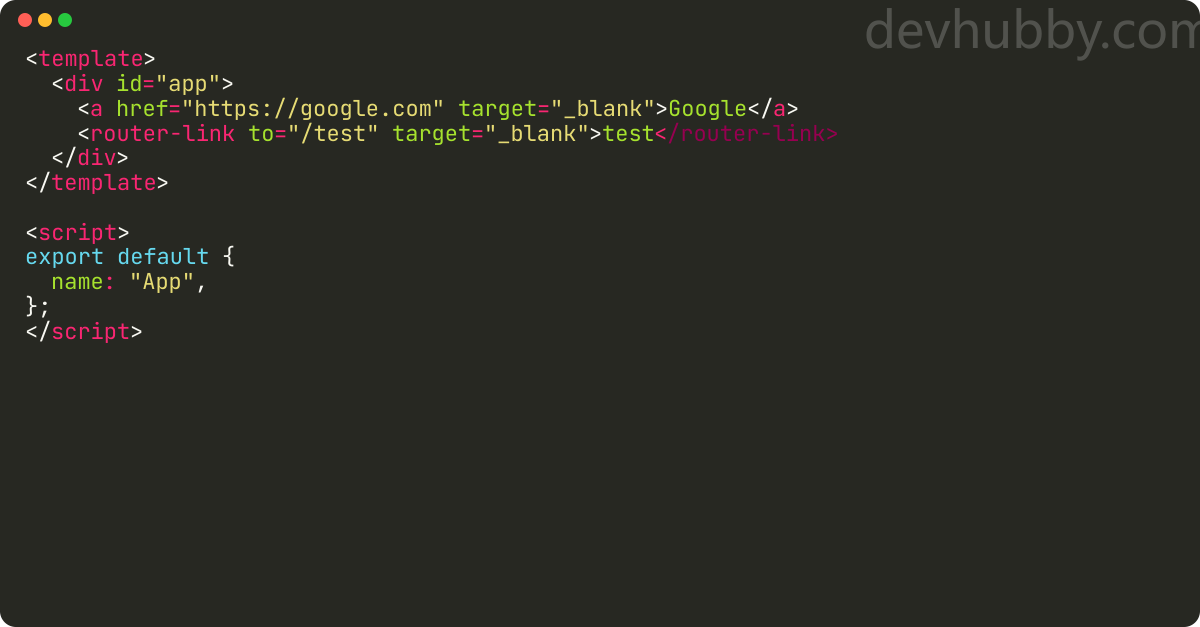 How to open a new tab in Vue.js?