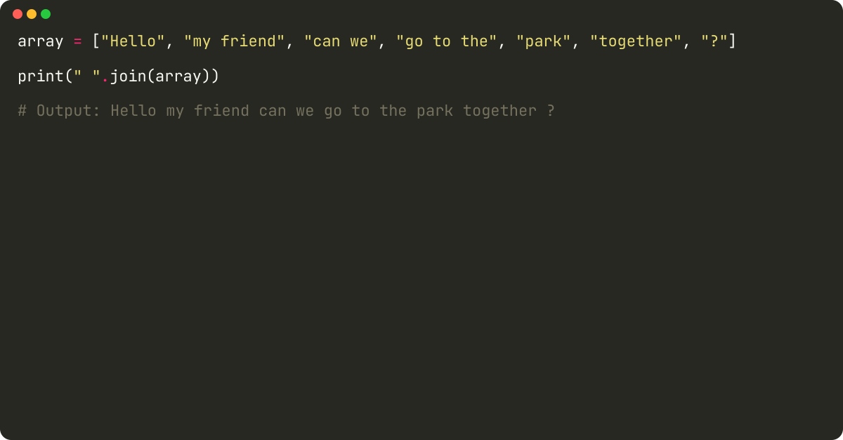 How to convert list to string in python?