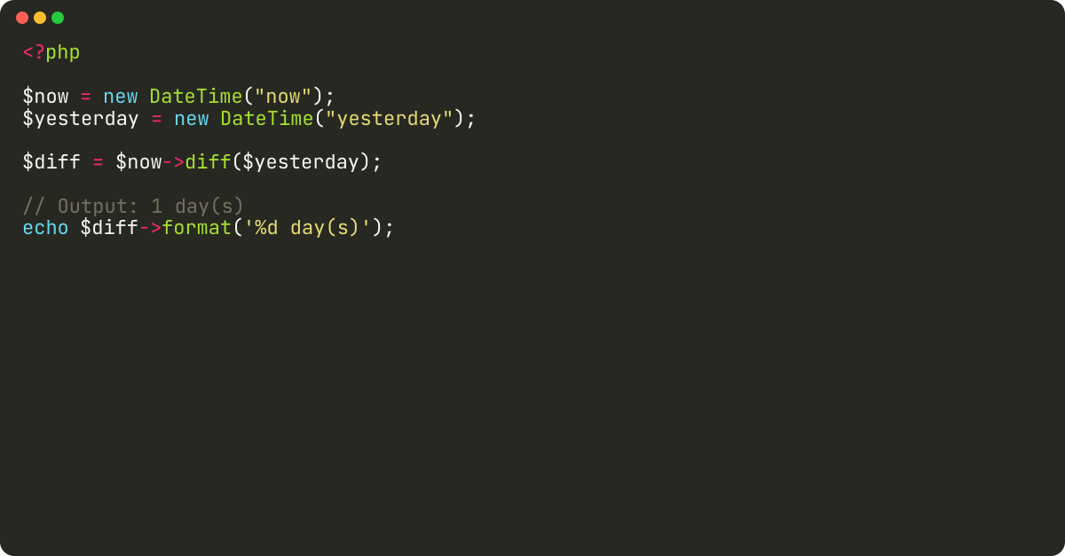 How to calculate time difference between two dates in PHP?