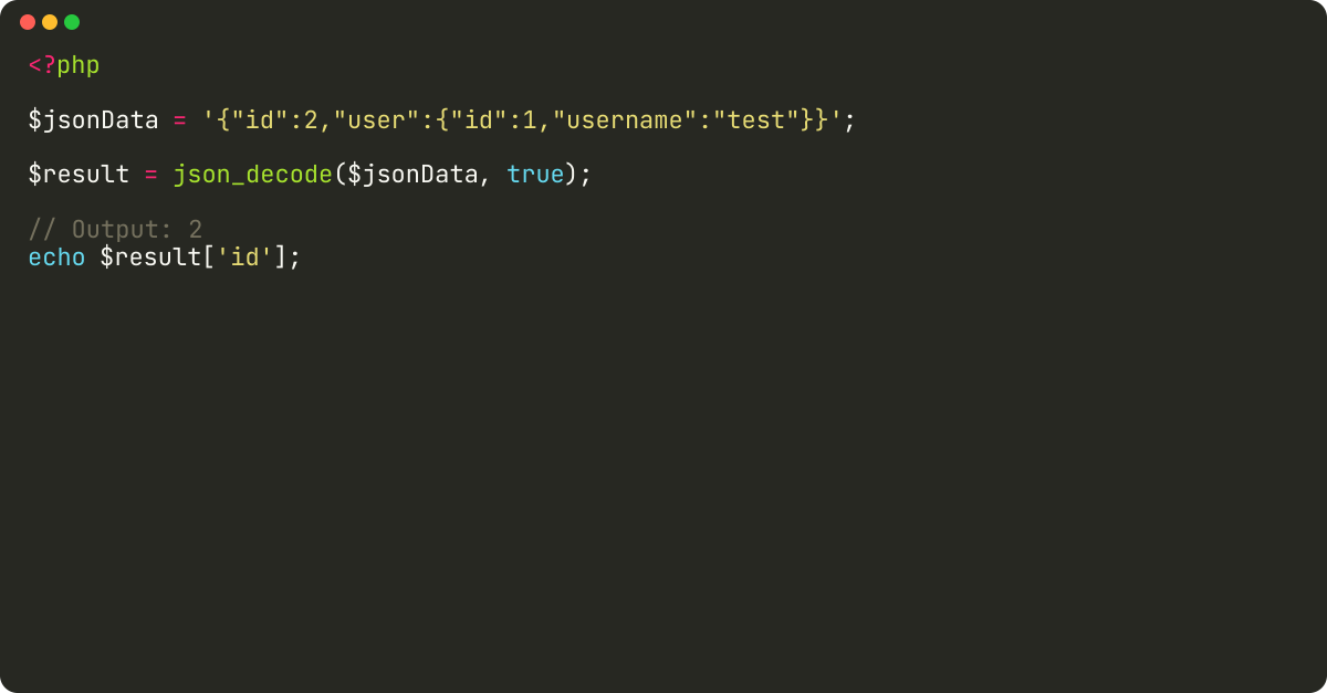 How to parse json string into array in PHP?