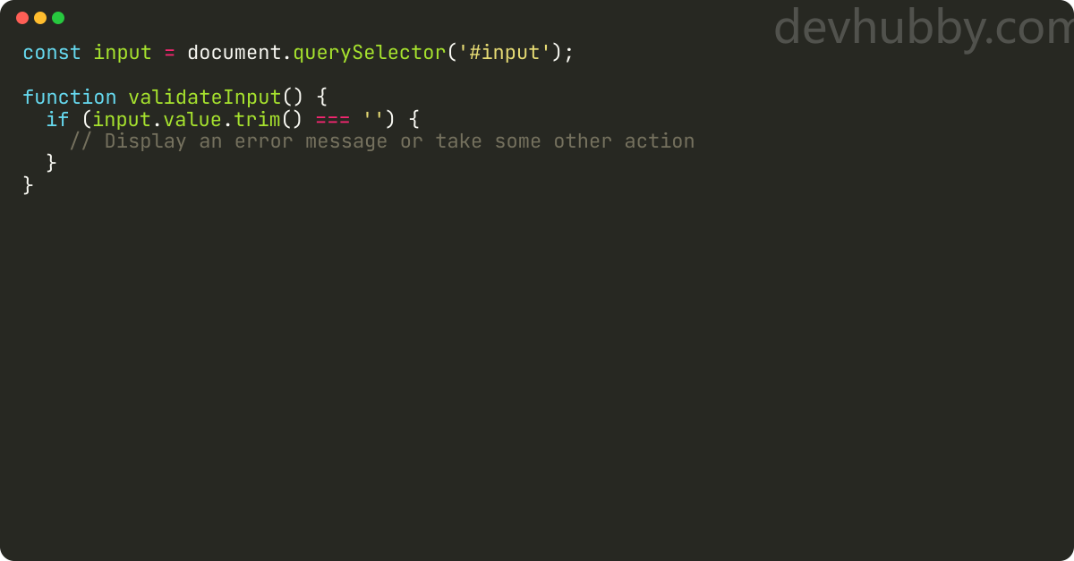 How to validate mandatory fields in Javascript?