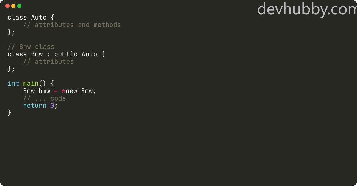 How to extend a class in C?