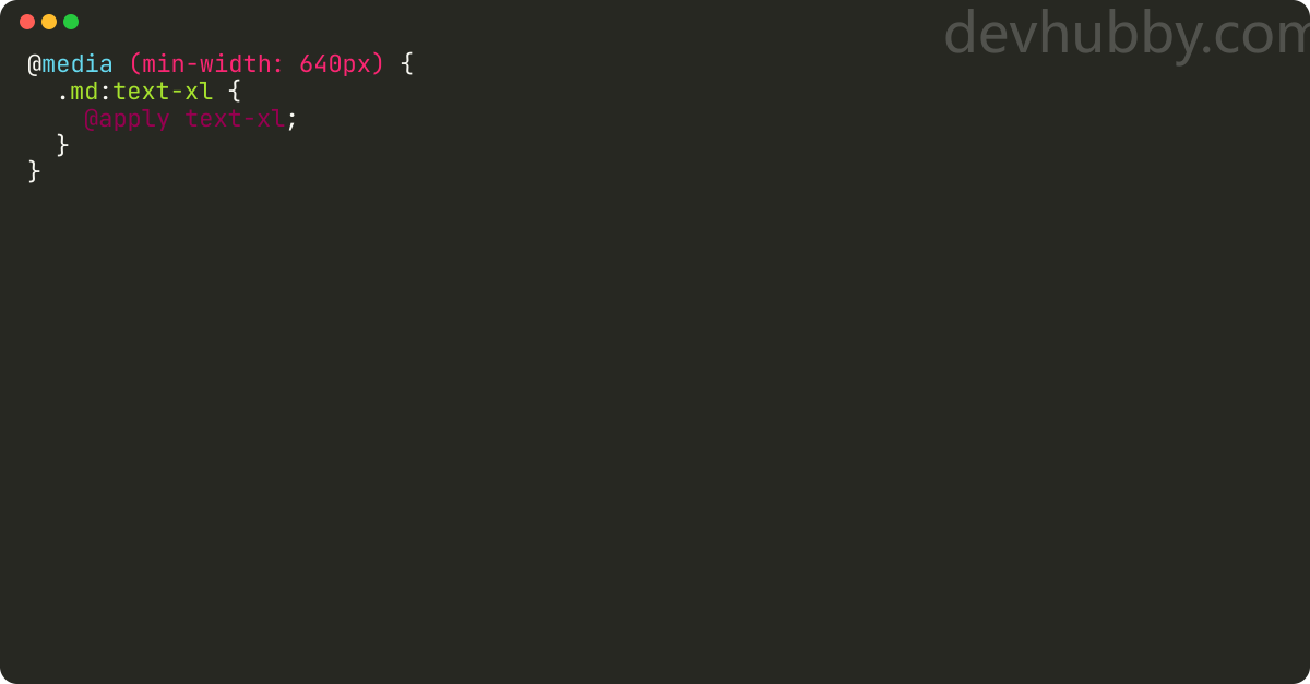 How to add media query in Tailwind css?