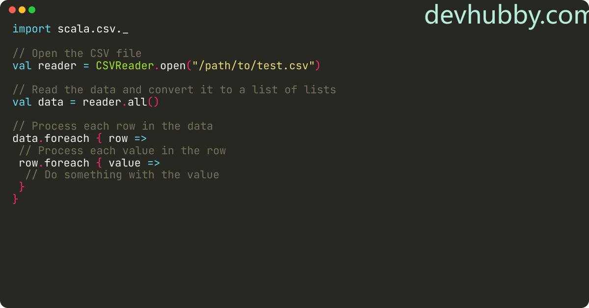How to read csv file in Scala?
