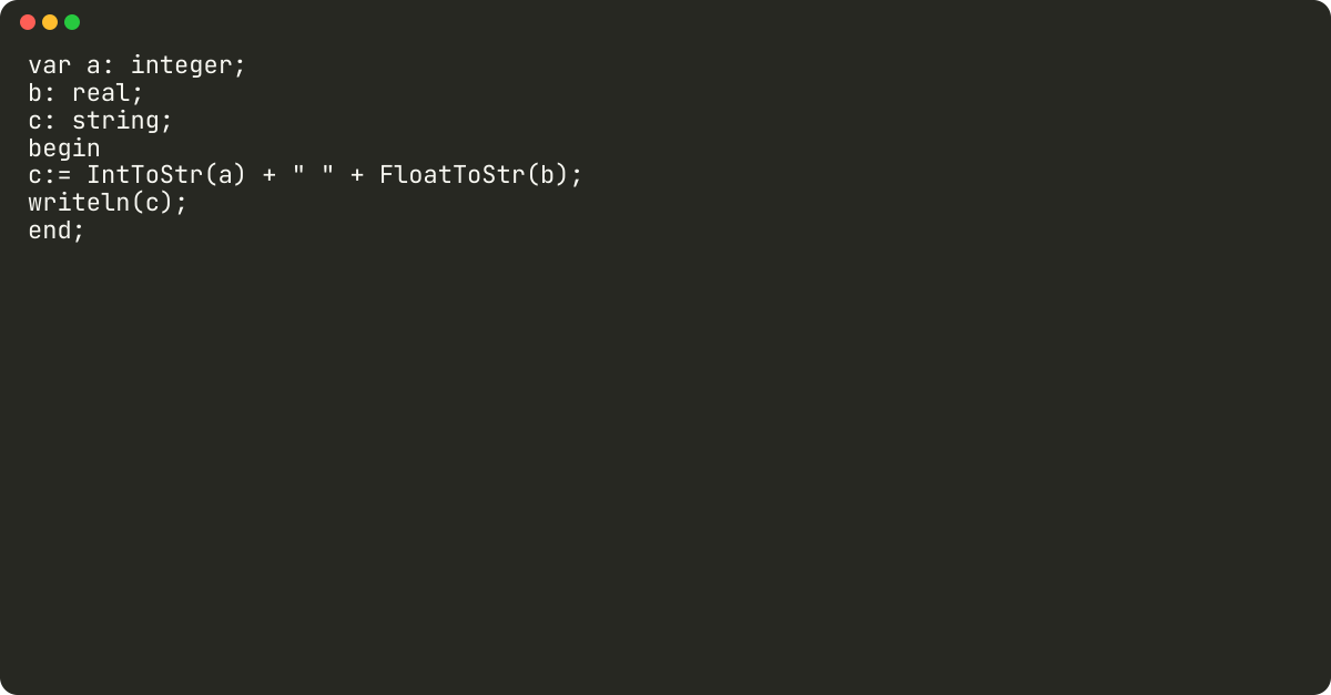 How to convert real to string in Pascal?
