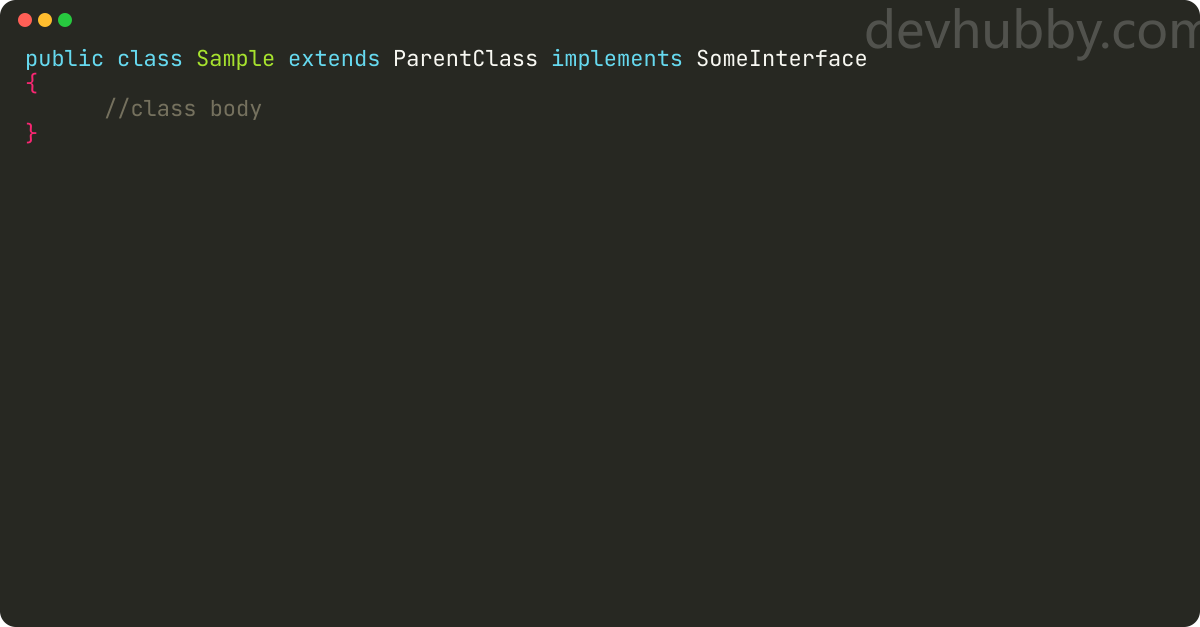 How to define a class in Java?