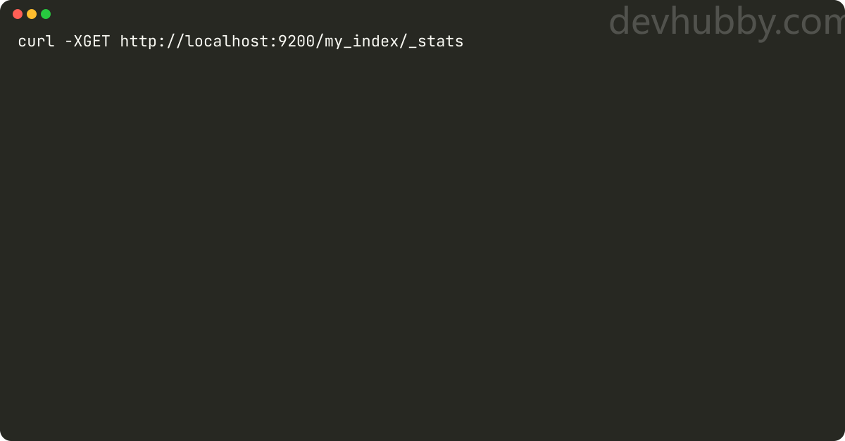 How to get the index size in Elasticsearch?