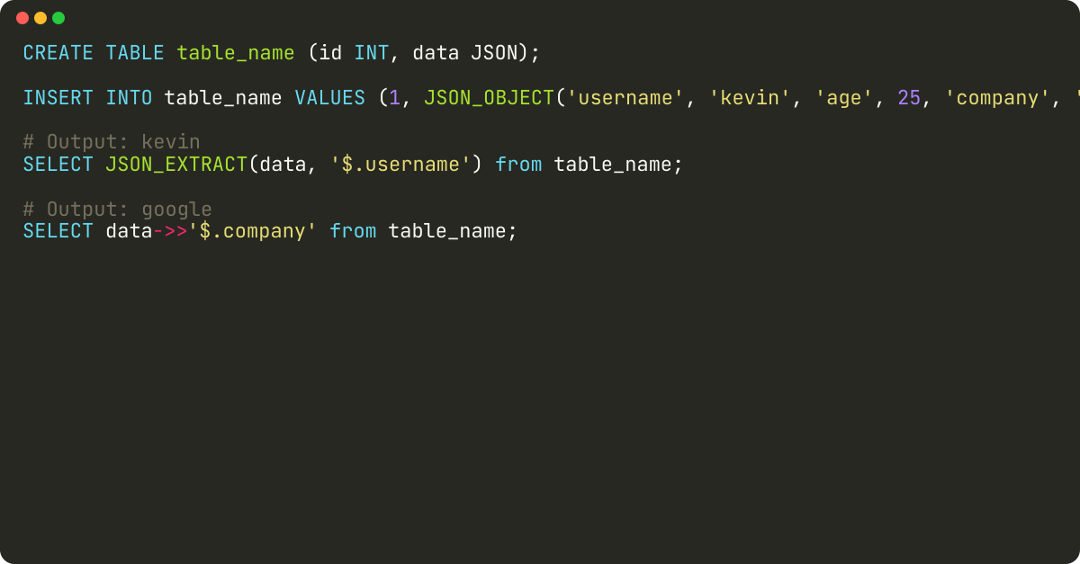 How to properly store json data in mysql?