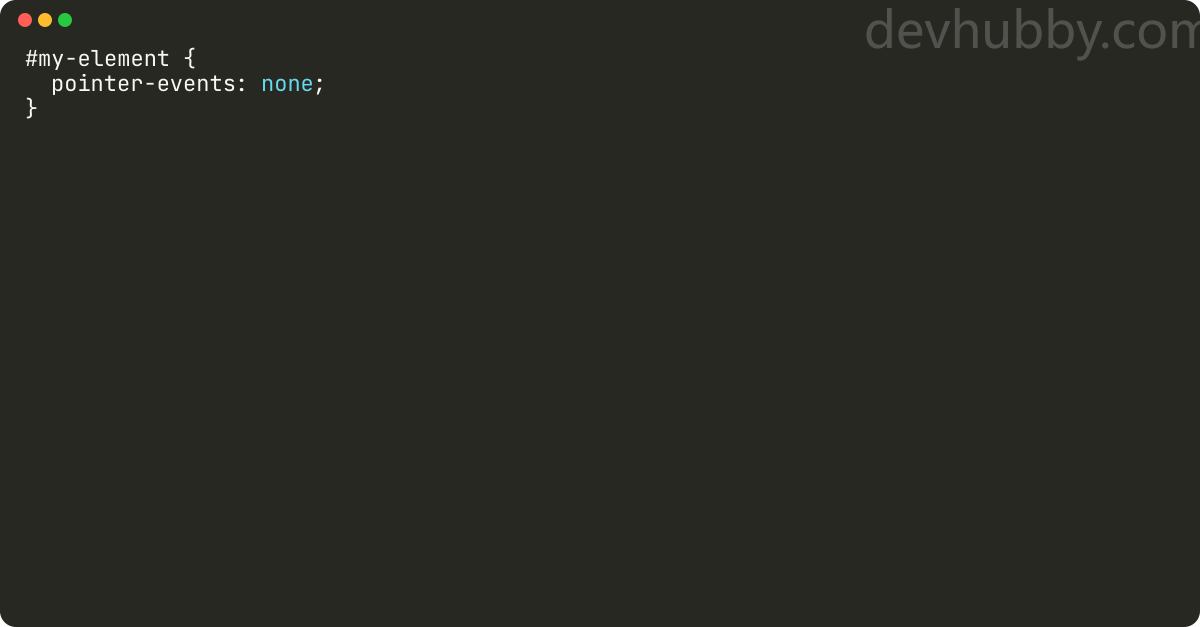 How to disable keyboard events in css?