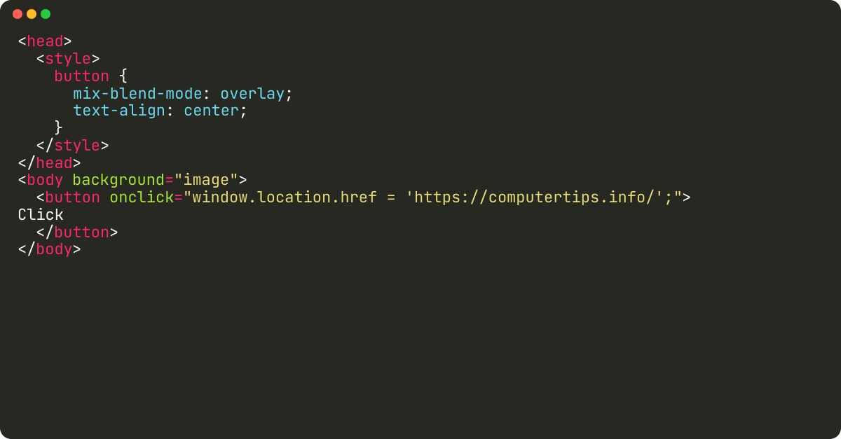 How to make transparent button in HTML?