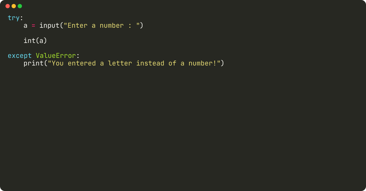 How to handle exceptions in python?