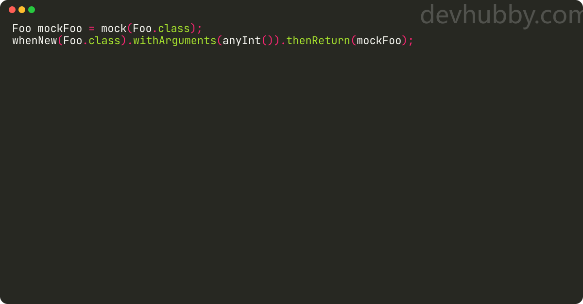 How to mock constructor in powermockito?