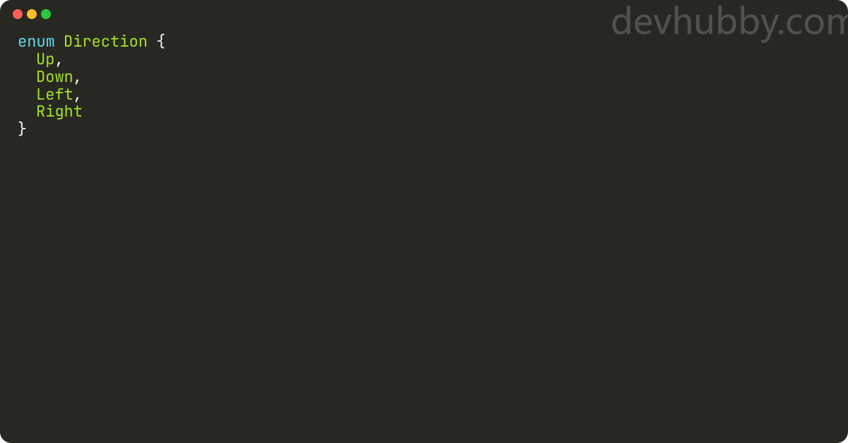 How to define an enum in Typescript?