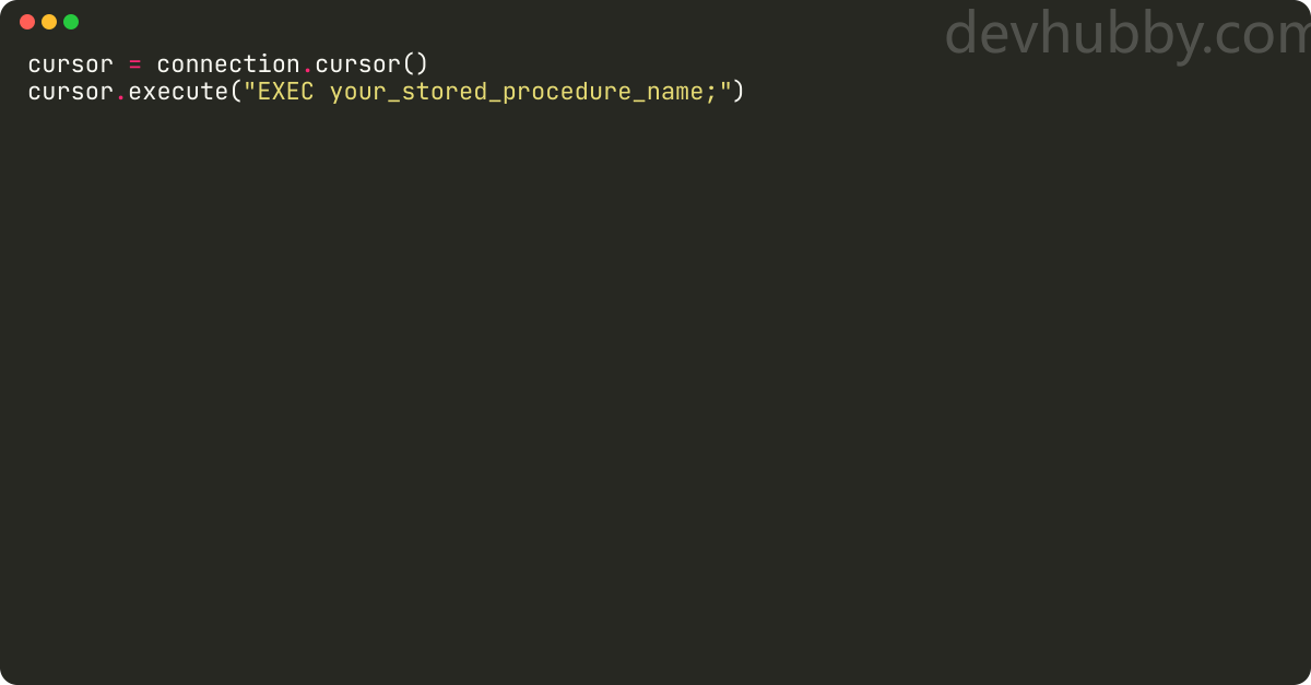 How to read a sql stored procedure into a Pandas dataframe?