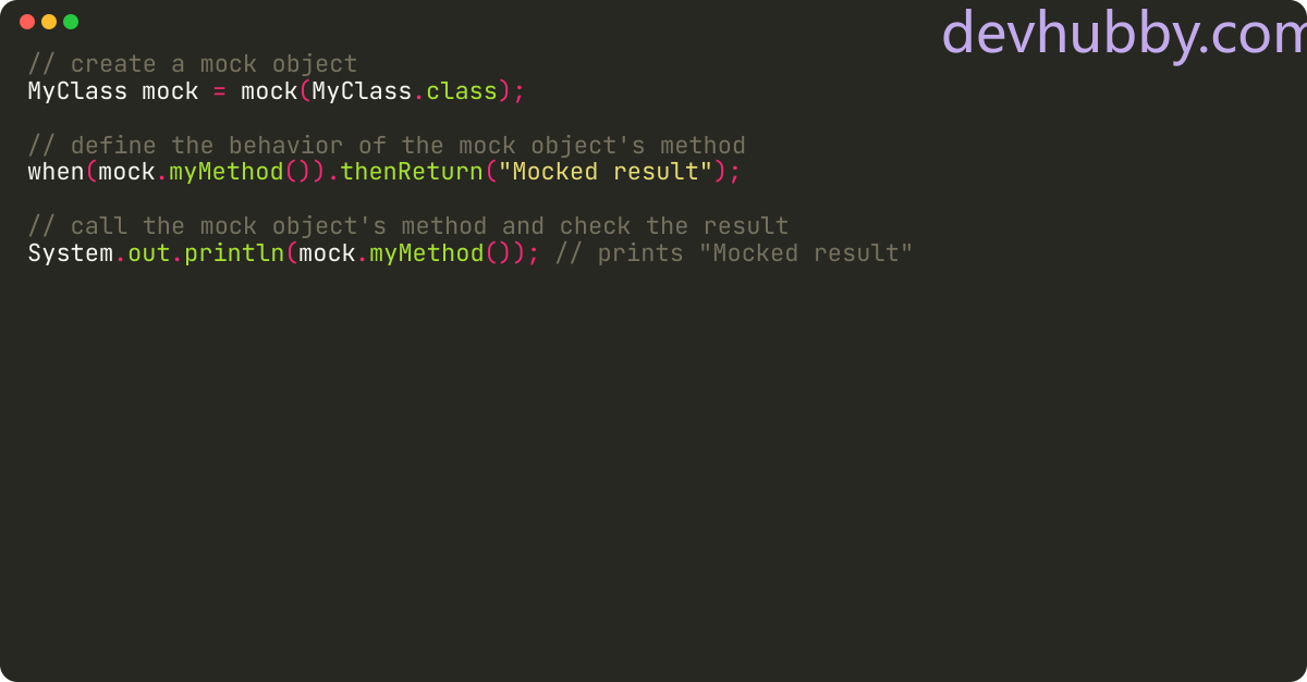 How to mock override method using mockito?