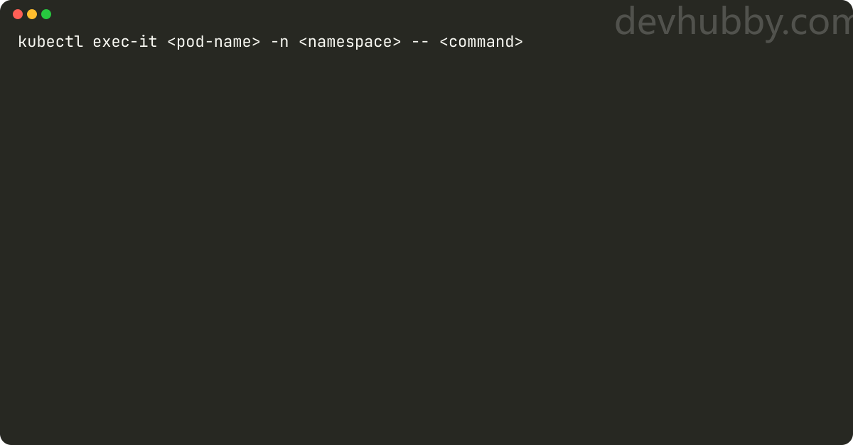 How to connect to a pod in