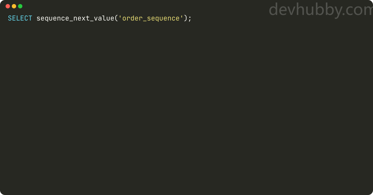 How to generate a sequence number in Vertica?