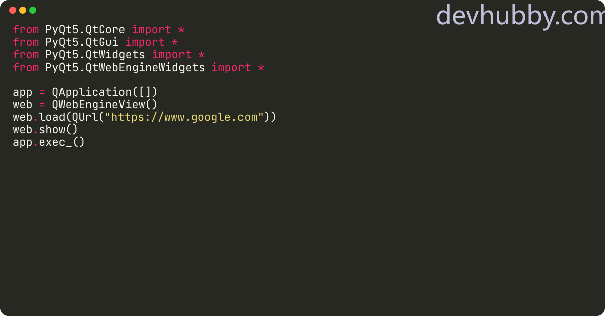 How to display HTML in PyQT?