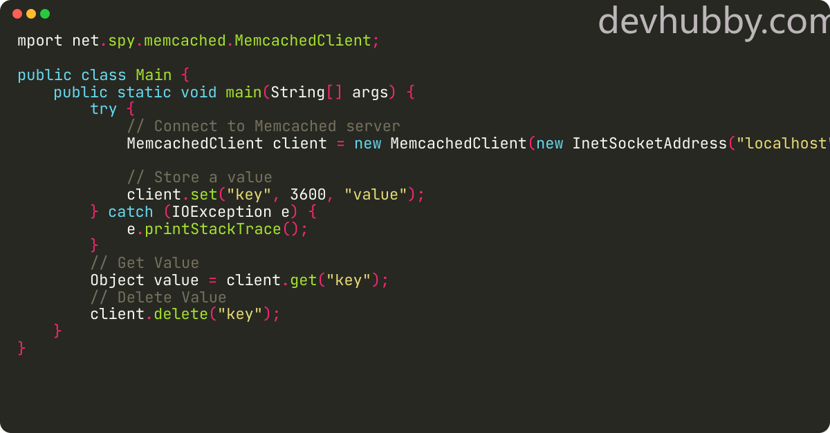How to implement memcached in Java?