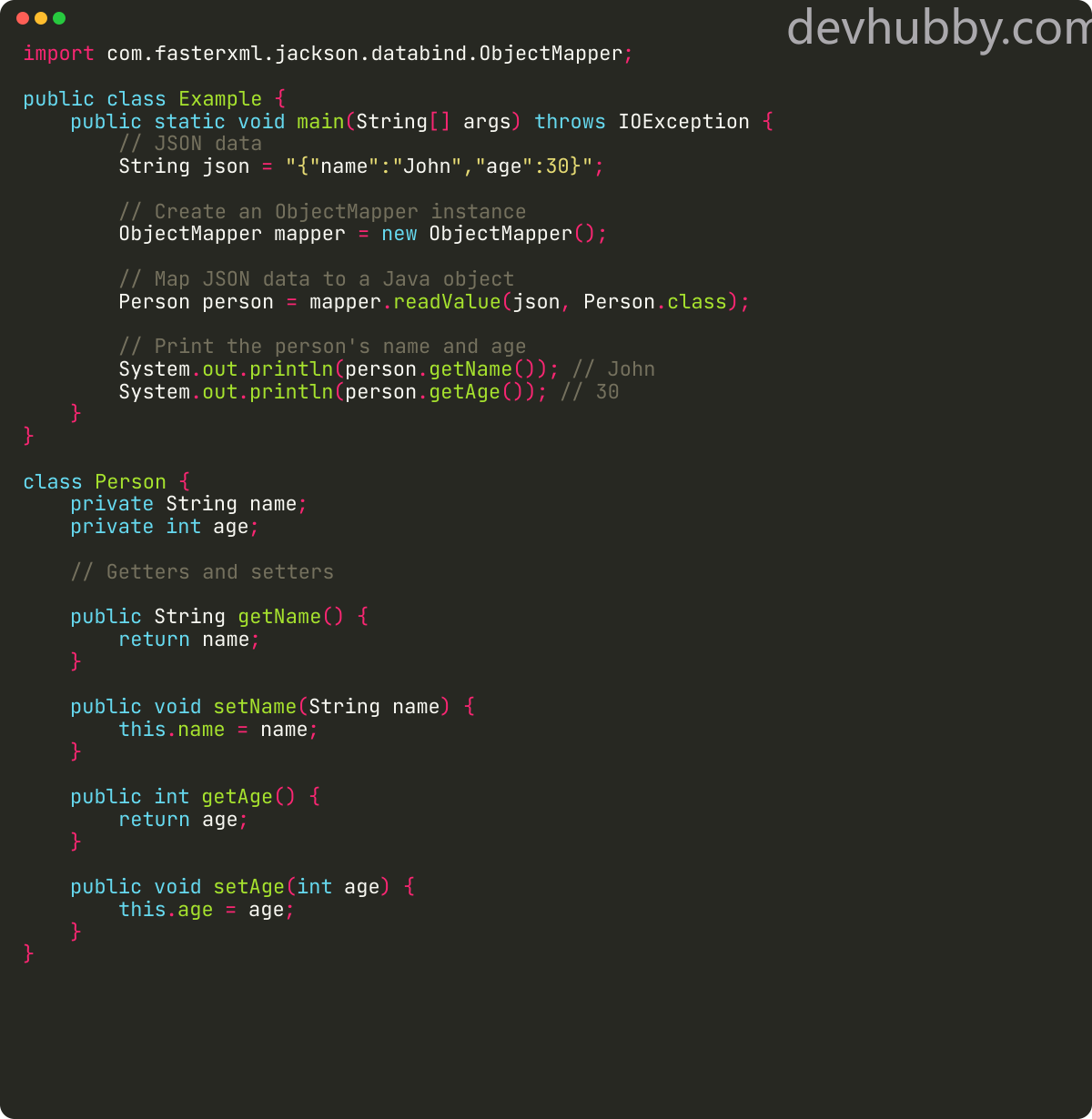 How to read JSON using ObjectMapper in Java?